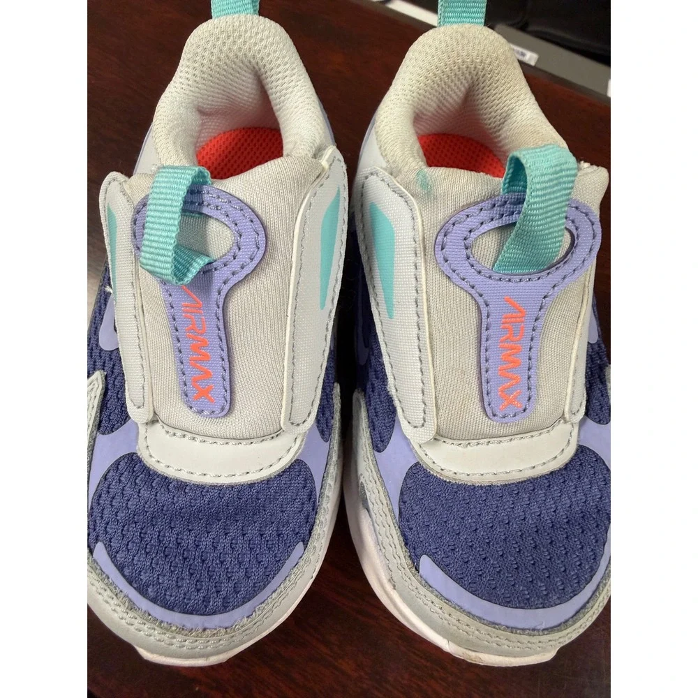 Nike Air Max Bolt Toddler Kids Shoes Light Violet Teal CW1629-500 Size 5C